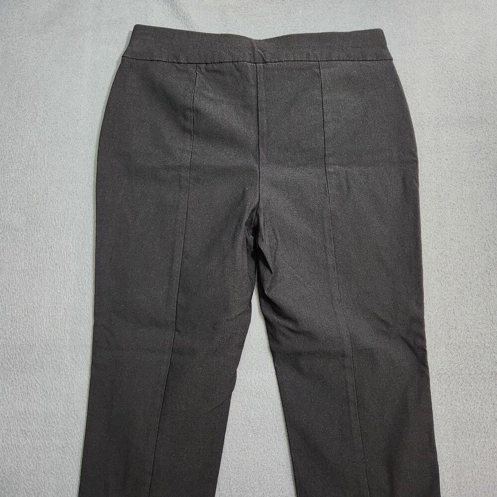 Chico's Women 00 US 2R Black Mid Rise Pull On Nylon Slim Straight Ankle Pants - Picture 4 of 10